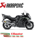 Akrapovic Kawasaki 1400 Gtr Terminale Di Scarico Slip-On Line Titanio Moto Omologato
