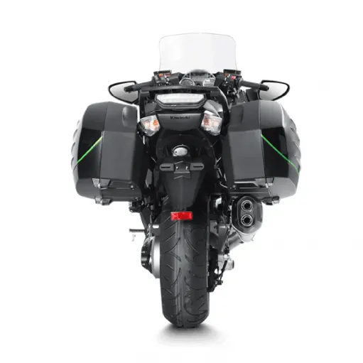 Akrapovic Kawasaki 1400 Gtr Terminale Di Scarico Slip-On Line Titanio Moto Omologato