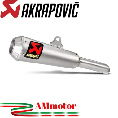 Akrapovic Kawasaki Ninja 125 / Z 125 Terminale Di Scarico Slip-On Line Titanio Moto