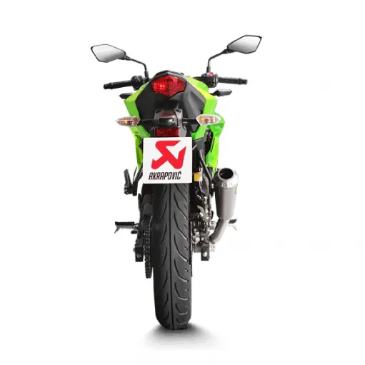 Akrapovic Kawasaki Ninja 125 / Z 125 Terminale Di Scarico Slip-On Line Titanio Moto