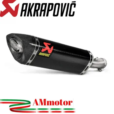 Akrapovic Kawasaki Ninja 250 Terminale Di Scarico Slip-On Line Carbonio Moto