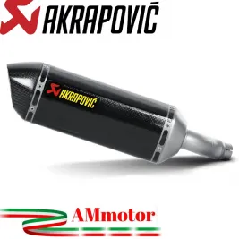 Akrapovic Kawasaki Ninja 250 R Terminale Di Scarico Slip-On Line Carbonio Moto