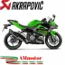 Akrapovic Kawasaki Ninja 400 Terminale Di Scarico Slip-On Line Carbonio Moto