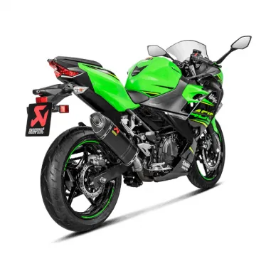 Akrapovic Kawasaki Ninja 400 Terminale Di Scarico Slip-On Line Carbonio Moto