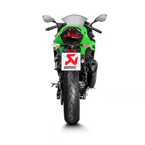 Akrapovic Kawasaki Ninja 400 Terminale Di Scarico Slip-On Line Carbonio Moto