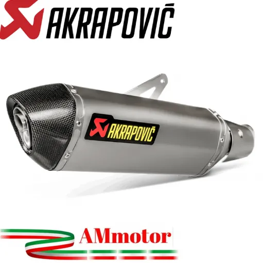 Akrapovic Kawasaki Ninja 400 Terminale Di Scarico Slip-On Line Titanio Moto Omologato