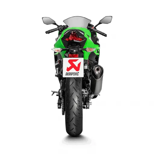 Akrapovic Kawasaki Ninja 400 Terminale Di Scarico Slip-On Line Titanio Moto Omologato