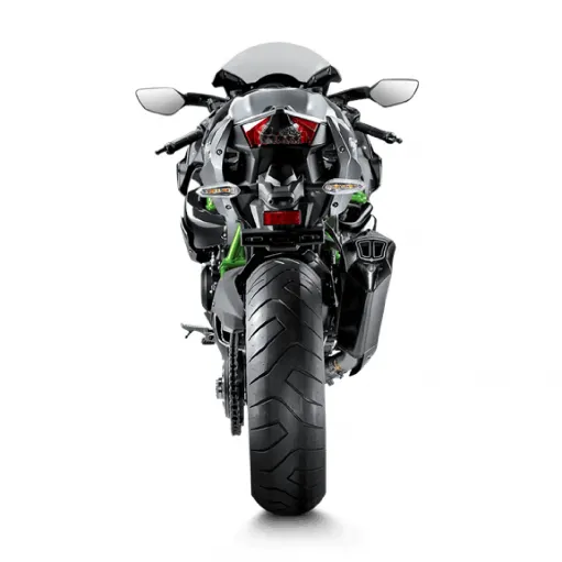 Akrapovic Kawasaki Ninja H2 Terminale Di Scarico Slip-On Line Carbonio Moto