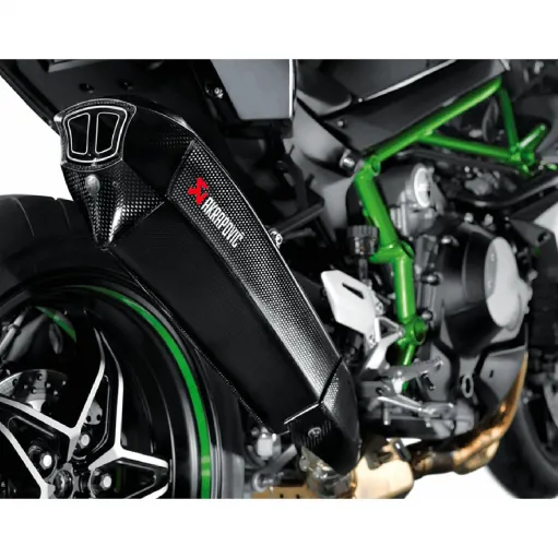 Akrapovic Kawasaki Ninja H2 Terminale Di Scarico Slip-On Line Carbonio Moto