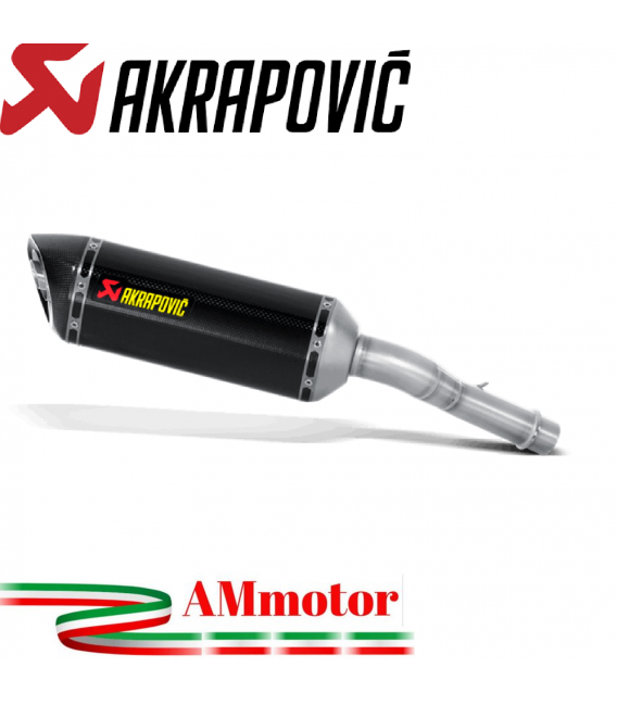 Akrapovic Kawasaki Versys 1000 12 2018 Terminale Di Scarico Slip-On Line Carbonio Moto Omologato Euro 4