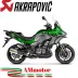 Akrapovic Kawasaki Versys 1000 Terminale Di Scarico Slip-On Line Titanio Moto Omologato