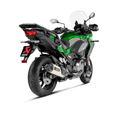 Akrapovic Kawasaki Versys 1000 Terminale Di Scarico Slip-On Line Titanio Moto Omologato