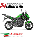 Akrapovic Kawasaki Versys 650 Impianto Di Scarico Completo Racing Line Terminale Titanio Moto