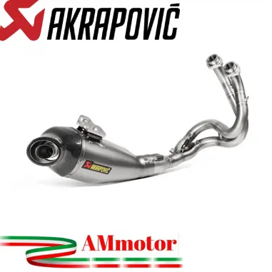 Akrapovic Kawasaki Versys 650 Impianto Di Scarico Completo Racing Line Terminale Titanio Moto