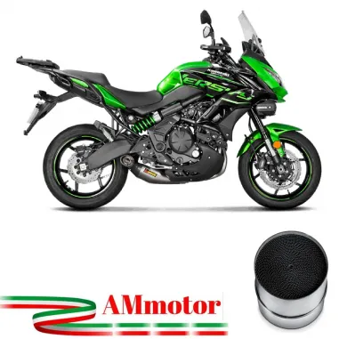 Akrapovic Kawasaki Versys 650 Impianto Di Scarico Completo Racing Line Terminale Titanio Moto
