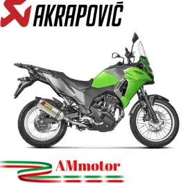 Akrapovic Kawasaki Versys-X 250 / 300 Terminale Di Scarico Slip-On Line Titanio Moto Omologato