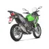 Akrapovic Kawasaki Versys-X 250 / 300 Terminale Di Scarico Slip-On Line Titanio Moto Omologato