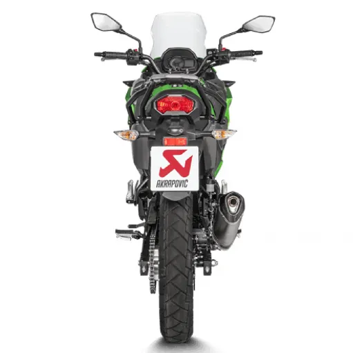 Akrapovic Kawasaki Versys-X 250 / 300 Terminale Di Scarico Slip-On Line Titanio Moto Omologato