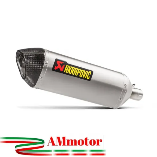 Akrapovic Kawasaki Versys-X 250 / 300 Terminale Di Scarico Slip-On Line Titanio Moto Omologato