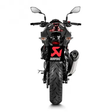 Akrapovic Kawasaki Z 400 Terminale Di Scarico Moto Slip-On Line Titanio Omologato