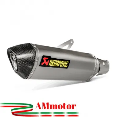 Akrapovic Kawasaki Z 400 Terminale Di Scarico Moto Slip-On Line Titanio Omologato