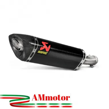 Akrapovic Kawasaki Z 400 Terminale Di Scarico Moto Slip-On Line Carbonio