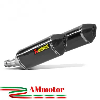 Akrapovic Kawasaki Z 1000 14 2020 Terminali Di Scarico Slip-On Line Carbonio Moto Omologato