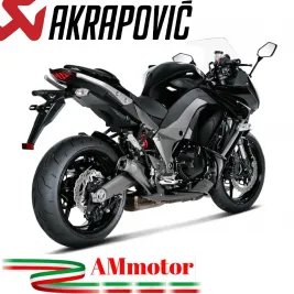 Akrapovic Kawasaki Z 1000 Sx 10 2013 Terminali Di Scarico Slip-On Line Megaphone Titanio Moto