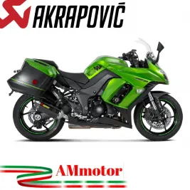 Akrapovic Kawasaki Z 1000 Sx 14 2020 Terminali Di Scarico Slip-On Line Carbonio Moto Omologato