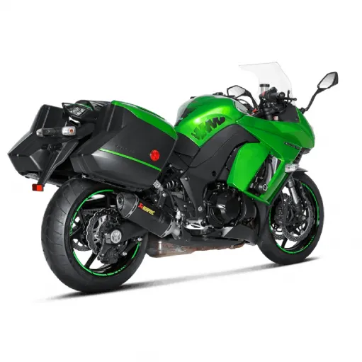 Akrapovic Kawasaki Z 1000 Sx 14 2020 Terminali Di Scarico Slip-On Line Carbonio Moto Omologato