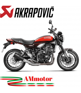 Akrapovic Kawasaki Z 900 Rs Cafe Terminale Di Scarico Slip-On Line Titanio Black Moto Omologato