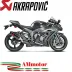 Akrapovic Kawasaki Ninja Zx-10 R 16 2020 Terminale Di Scarico Slip-On Line Carbonio Moto Omologato
