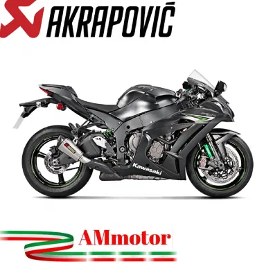 Akrapovic Kawasaki Ninja Zx-10 R 16 2020 Terminale Di Scarico Slip-On Line Titanio Moto