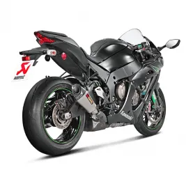 Akrapovic Kawasaki Ninja Zx-10 R 16 2020 Terminale Di Scarico Slip-On Line Titanio Moto 2