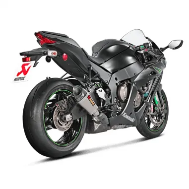 Akrapovic Kawasaki Ninja Zx-10 R 16 2020 Terminale Di Scarico Slip-On Line Titanio Moto