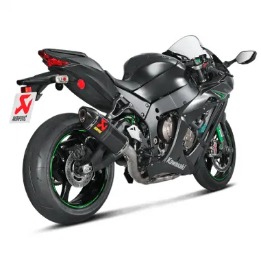 Akrapovic Kawasaki Zx-10 R 16 - 2020 Impianto Di Scarico Completo Racing Line Terminale Carbonio Moto