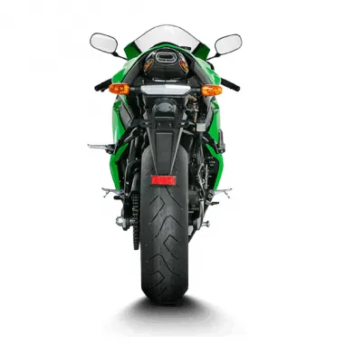 Akrapovic Kawasaki Ninja Zx-6 R 07 2008 Terminale Di Scarico Slip-On Line Titanio Moto Omologato