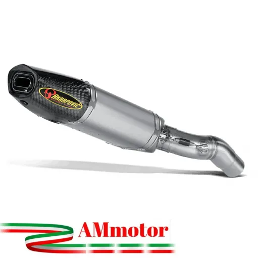 Akrapovic Kawasaki Ninja Zx-6 R 07 2008 Terminale Di Scarico Slip-On Line Titanio Moto Omologato