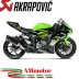 Akrapovic Kawasaki Ninja Zx-6 R 09 2020 Terminale Di Scarico Slip-On Line Carbonio Moto