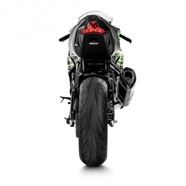 Akrapovic Kawasaki Zx-6 R Impianto Di Scarico Completo Racing Line Terminale Carbonio Moto