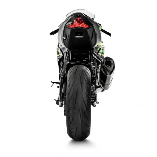 Akrapovic Kawasaki Zx-6 R Impianto Di Scarico Completo Racing Line Terminale Carbonio Moto