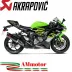 Akrapovic Kawasaki Ninja Zx-6 R 09 2020 Terminale Di Scarico Slip-On Line Carbonio Moto Omologato