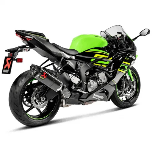 Akrapovic Kawasaki Ninja Zx-6 R 636 Terminale Di Scarico Slip-On Line Carbonio Moto Omologato