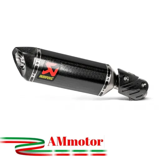 Akrapovic Kawasaki Ninja Zx-6 R 636 Terminale Di Scarico Slip-On Line Carbonio Moto Omologato