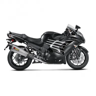 Akrapovic Kawasaki Zzr 1400 / Zx-14 R Terminali Di Scarico Slip-On Line Titanio Moto