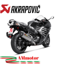 Akrapovic Kawasaki Zzr 1400 / Zx-14 R Terminali Di Scarico Slip-On Line Titanio Moto
