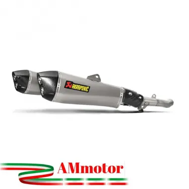 Akrapovic Kawasaki Zzr 1400 / Zx-14 R Terminali Di Scarico Slip-On Line Titanio Moto