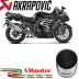 Akrapovic Kawasaki Zzr 1400 / Zx-14 R Terminali Di Scarico Slip-On Line Titanio Moto