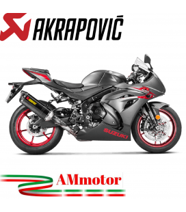 Akrapovic Suzuki Gsx-R 1000 17 2022 Terminale Di Scarico Slip-On Line Carbonio Moto Omologato