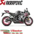 Akrapovic Suzuki Gsx-R 1000 17 2024 Terminale Di Scarico Slip-On Line Titanio Moto